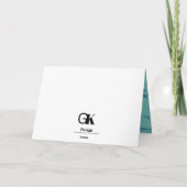 Carte de vœux pliée (Dos)