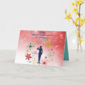 Carte de vœux pliée (Fleur jaune)