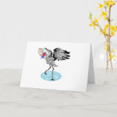 Carte de vœux pliée (Fleur jaune)
