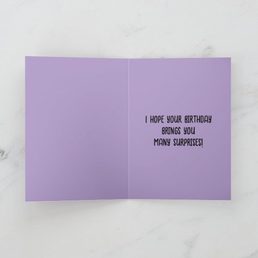 Carte de voeux pliée (Intérieur)