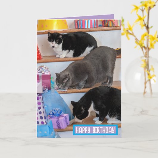 Carte de voeux pliée (Fleur jaune)