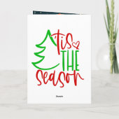 Carte de voeux pliée (Dos)