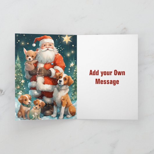 Carte de voeux pliée (Intérieur)