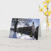 Carte de voeux pliée (Fleur jaune)