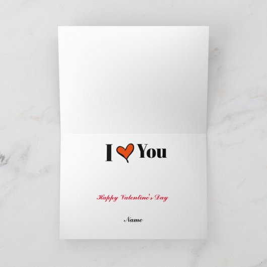 Carte de voeux pliée (Intérieur)