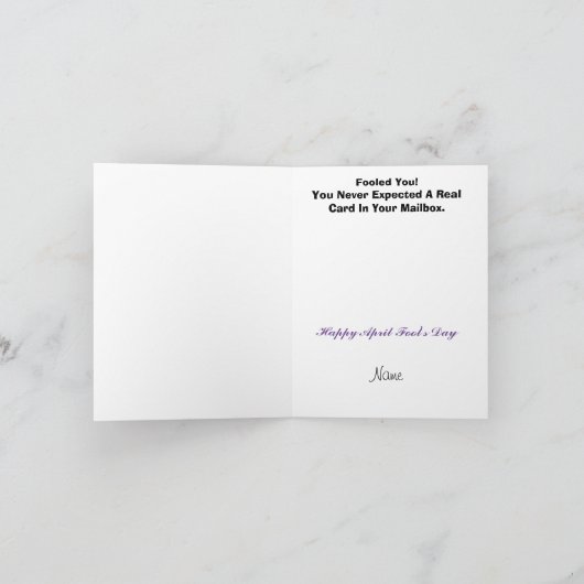 Carte de voeux pliée (Intérieur)