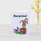 Carte de voeux pliée (Fleur jaune)