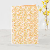 Carte de vœux pliée (Fleur jaune)