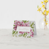 Carte de vœux pliée (Fleur jaune)