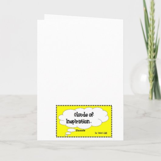 Carte de voeux pliée (Dos)