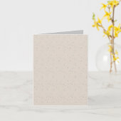 Carte de vœux pliée (Fleur jaune)