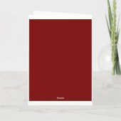 Carte de vœux pliée (Dos)