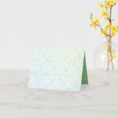 Carte de voeux pliée (Fleur jaune)