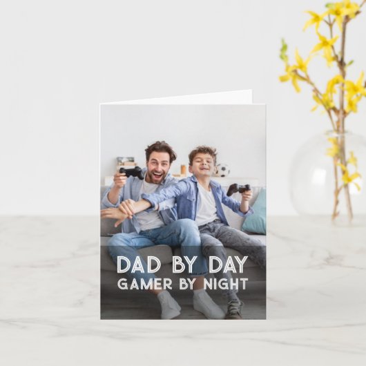 Carte de voeux pliée (Fleur jaune)