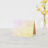 Carte de voeux pliée (Fleur jaune)