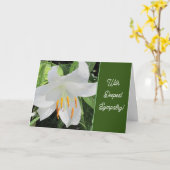 Carte de voeux pliée (Fleur jaune)
