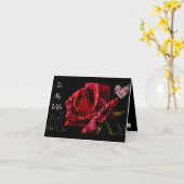 Carte de vœux pliée (Fleur jaune)