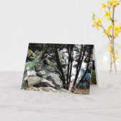 Carte de voeux pliée (Fleur jaune)