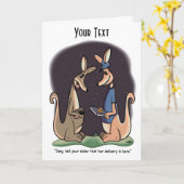 Carte de voeux pliée (Fleur jaune)