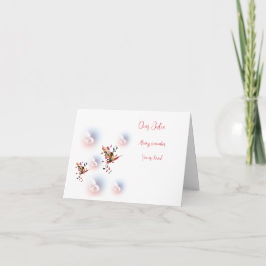 Carte de voeux pliée (Devant)