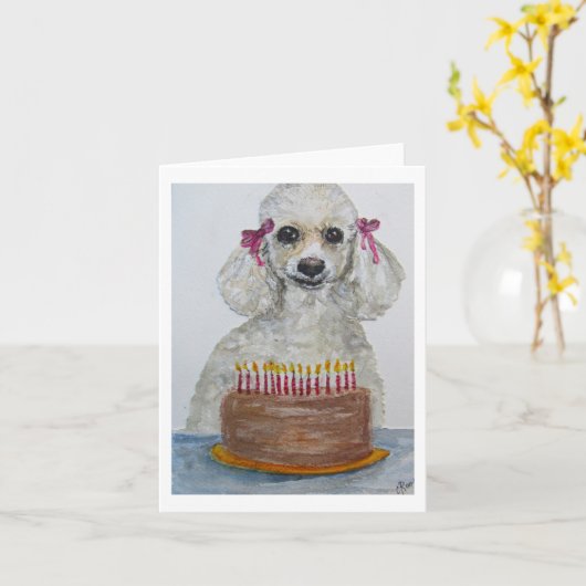 Carte de voeux pliée (Fleur jaune)