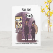 Carte de voeux pliée (Fleur jaune)