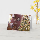 Carte de voeux pliée (Fleur jaune)