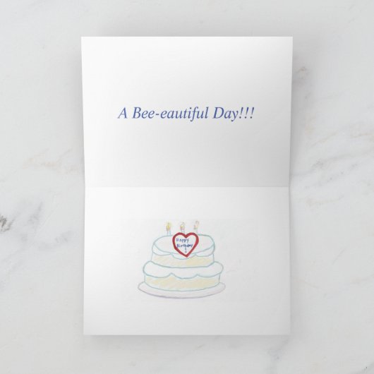 Carte de voeux pliée (Intérieur)