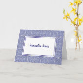 Carte de voeux pliée (Fleur jaune)