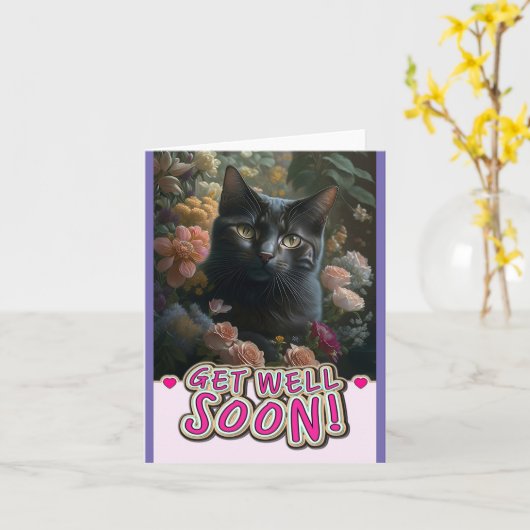 Carte de vœux pliée (Fleur jaune)