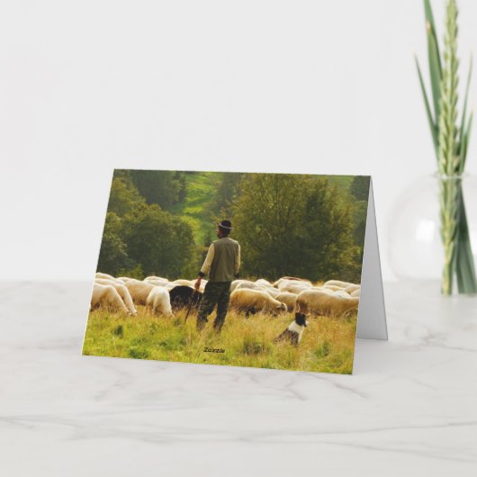 Carte de voeux pliée (Dos)