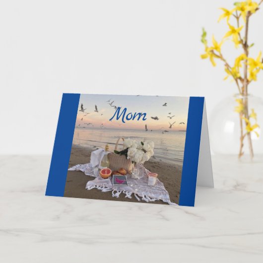 Carte de voeux pliée (Fleur jaune)