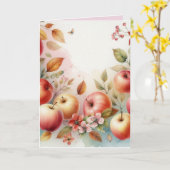 Carte de vœux pliée (Fleur jaune)