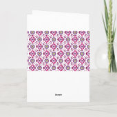 Carte de vœux pliée (Dos)