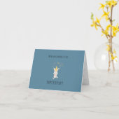 Carte de voeux pliée (Fleur jaune)