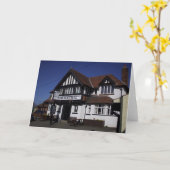 Carte de voeux pliée (Fleur jaune)