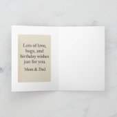 Carte de vœux pliée (Intérieur)