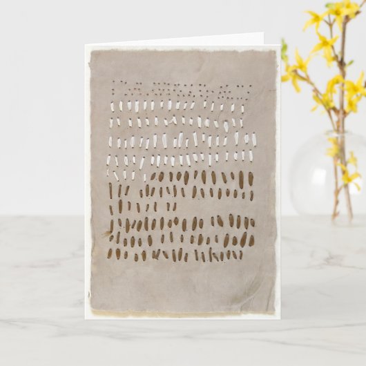 Carte de voeux pliée (Fleur jaune)