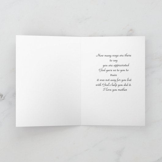 Carte de vœux pliée (Intérieur)