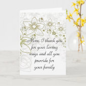 Carte de vœux pliée (Fleur jaune)