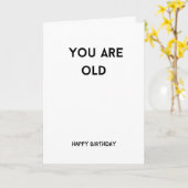 Carte de voeux pliée (Fleur jaune)