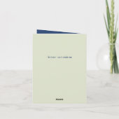 Carte de voeux pliée (Dos)