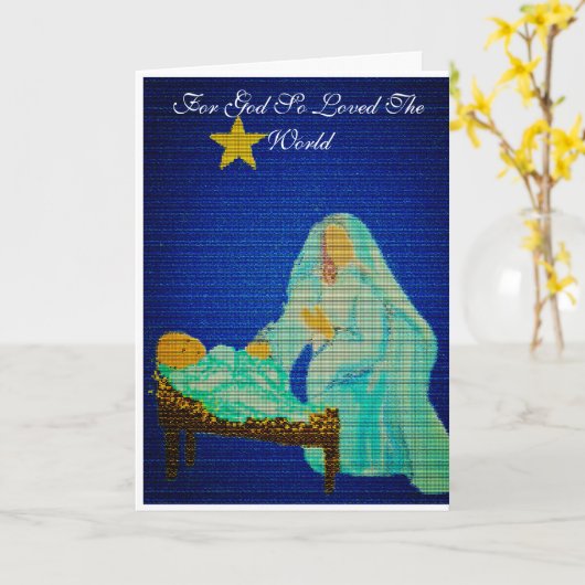 Carte de voeux pliée (Fleur jaune)