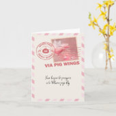 Carte de voeux pliée (Fleur jaune)