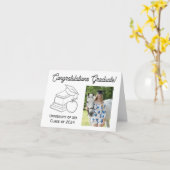 Carte de voeux pliée (Fleur jaune)