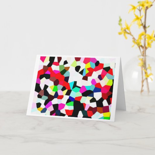 Carte de vœux pliée (Fleur jaune)