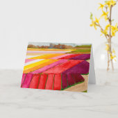 Carte de voeux pliée (Fleur jaune)