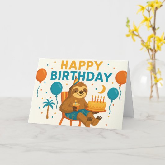 Carte de voeux pliée (Fleur jaune)