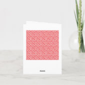 Carte de vœux pliée (Dos)