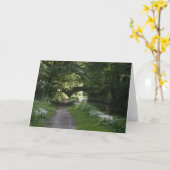 Carte de voeux pliée (Fleur jaune)